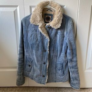 Giacca Sherpa denim star outerwear jacket